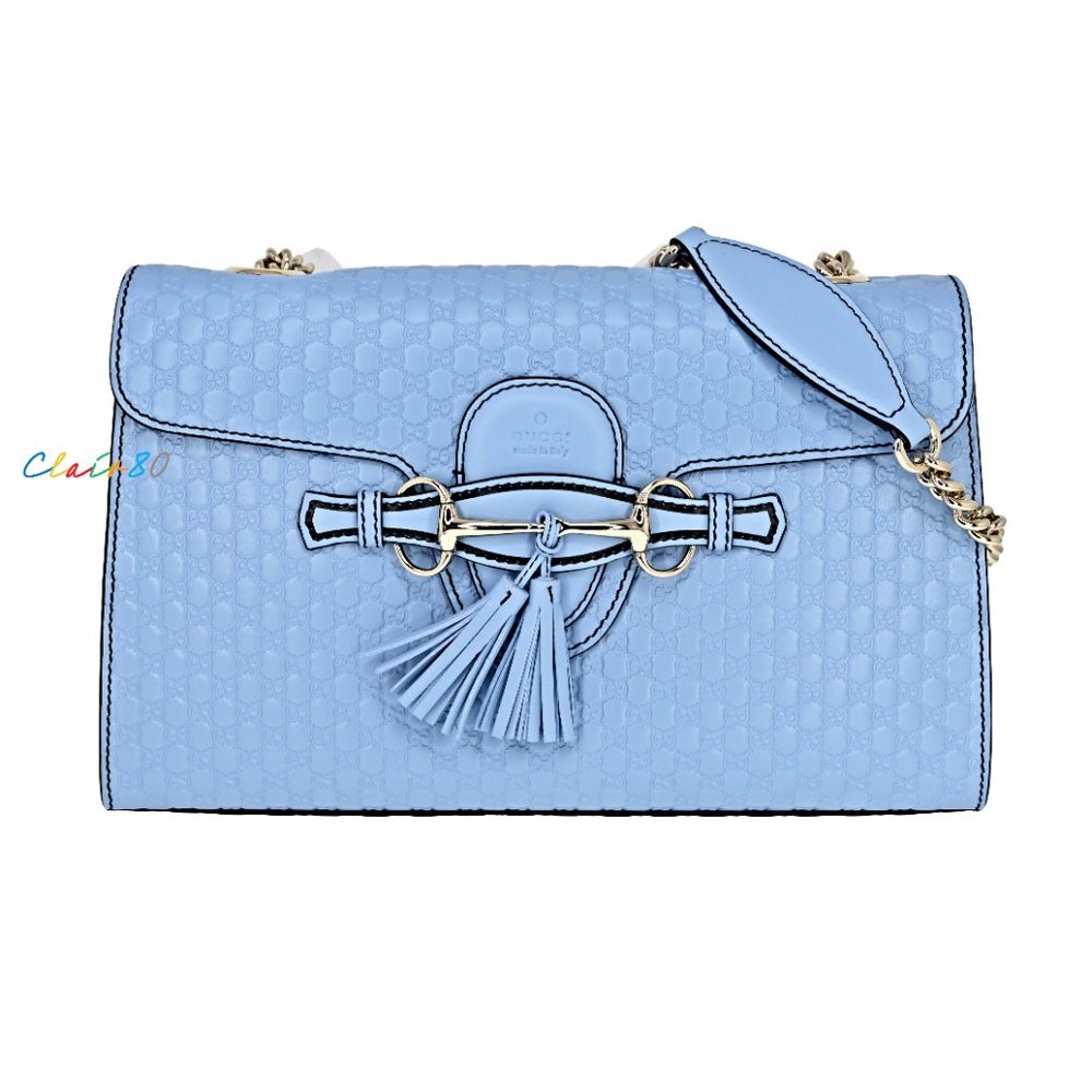 Gucci Medium Emily GG Leather Chain Shoulder Bag